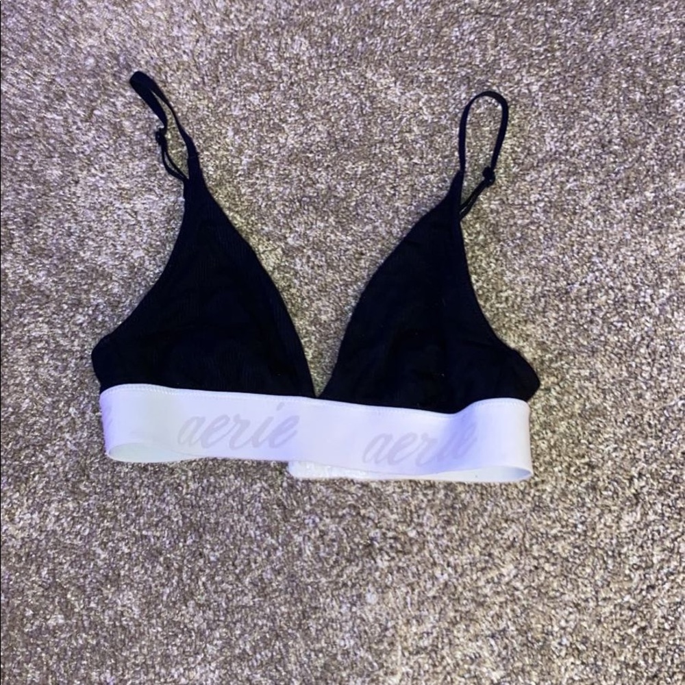 AERIE unlined triangle cotton bralette